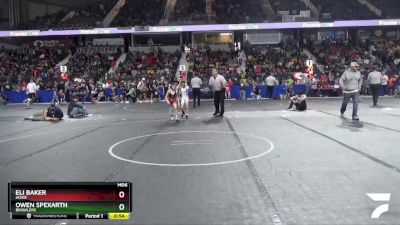 61 lbs Quarterfinal - Owen Spexarth, Brawlers vs Eli Baker, Hoxie