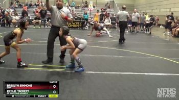 60/68 Round 1 - Breslyn Simmons, OMP vs Kynlie Tackett, CP Wrestling Academy