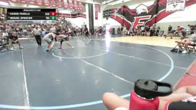 120 lbs Quarterfinal - Kaden Padilla, Alta Loma High School vs Miguel Spencer, Threshold Wrestling Club