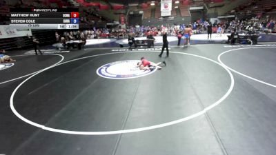 75 lbs Matthew Hunt, OCWA - Orange County Wrestling Association vs Steven Cole, SAWA - Sacramento Area Wrestling Association