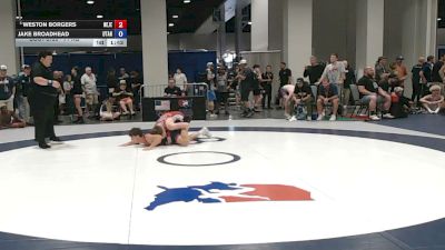71 kg Champ. Rd Of 64 - Weston Borgers, New Jersey vs Jake Broadhead, Utah