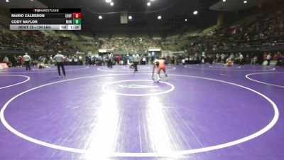 134 lbs Round Of 32 - Mario Calderon, Central vs Cody Naylor, Righetti