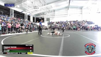 64 lbs Semifinal - Ty Cox, Brawlers vs Teague Troyer, SlyFox