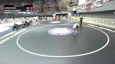 71 lbs Cons. Round 3 - Jayden Zapata, Inland Elite Wrestling Club vs Emanuel Chambers, Poway Wrestling