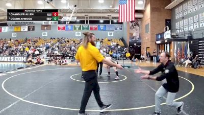 285 lbs Quarterfinal - Ogden Atwood, UNC Pembroke vs Chandler Allen, Allen