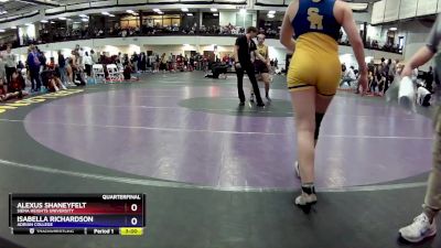 145B Quarterfinal - Isabella Richardson, Adrian College vs Alexus Shaneyfelt, Siena Heights University