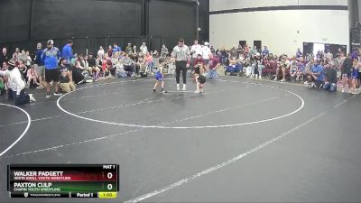 38 lbs Quarterfinal - Walker Padgett, White Knoll Youth Wrestling vs Paxton Culp, Chapin Youth Wrestling