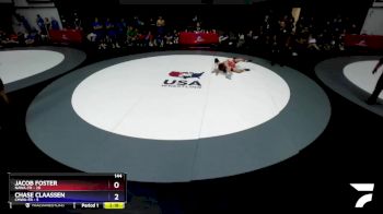 144 lbs Round 3 (16 Team) - Jacob Foster, NAWA-FR vs Chase Claassen, CMWA-FR