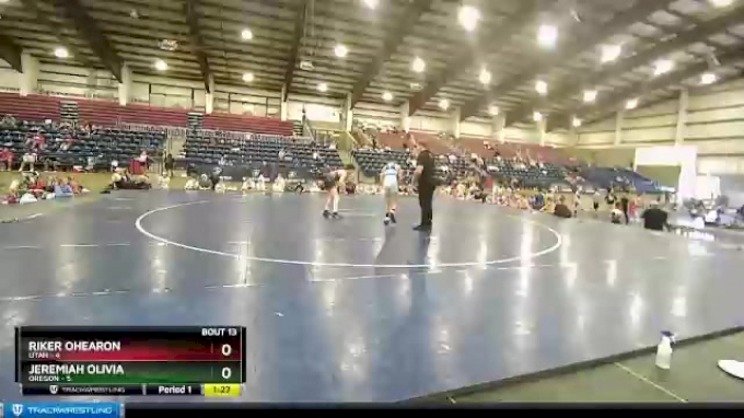 105 lbs Round 5 (6 Team) - Riker Ohearon, UTAH vs Jeremiah Olivia, OREGON