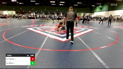 106 lbs Round Of 128 - Gavin Fisher, FL vs Ariah Mills, GA