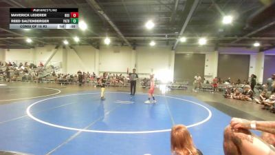 58 lbs Consi Of 16 #2 - Maverick Lederer, Rising Sun WC vs Reed Saltenberger, Patriot Mat Club