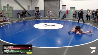 87 lbs Round 2 - Landon Hill, Juneau Youth Wrestling Club Inc. vs Jason Keith, Baranof Bruins Wrestling Club