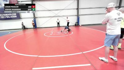 135 lbs Rr Rnd 1 - Logan Peaglor, All-American Wrestling Club MS vs Joshua Wasnieski, Quest School Of Wrestling MS