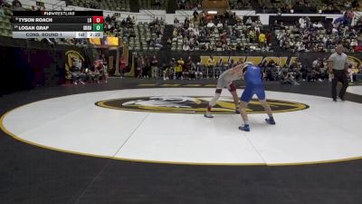 125 lbs Cons. Round 1 - Logan Graf, South Dakota State vs Tyson Roach, Little Rock