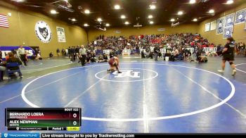 126 lbs Champ. Round 2 - Alex Newman, Servite vs Bernardo Loera, Independence