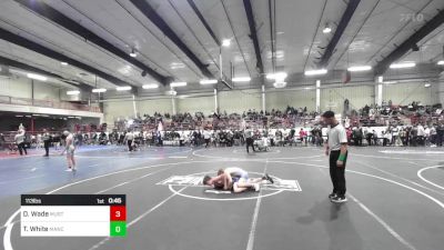 113 lbs Consi Of 4 - Derek Wade, Mustang WC vs Traycer White, Mancos Bluejays