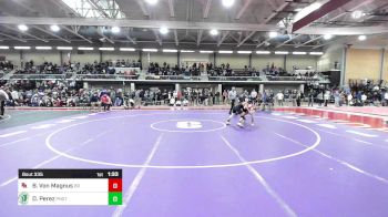 120 lbs Quarterfinal - Brent Von Magnus, Bridgewater-Raynham vs David Perez, Ponaganset