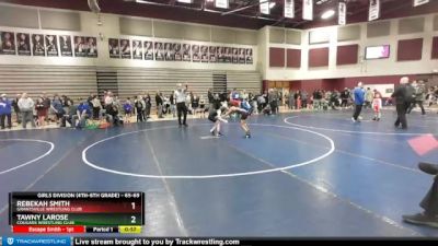 65-69 lbs Round 3 - Tawny LaRose, Cougars Wrestling Club vs Rebekah Smith, Grantsville Wrestling Club