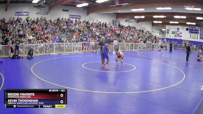 132 lbs Champ. Round 2 - Brodie Favorite, Hermiston Wrestling vs Kevin Thogonmar, Oregon Wrestling National Team