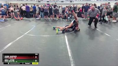 100 lbs Round 5 (6 Team) - Jude Justice, Misfits United vs Ben Layne, Cocoa Beach WC
