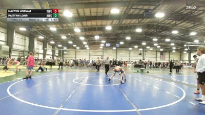 90 lbs Rr Rnd 3 - Haydyn Horwat, TDWC Maniacs Grey - MS vs Paitynn Lohr, Next Level Wrestling Club - MS