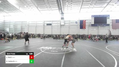 215 lbs Semifinal - Jake Bott, Davis High School vs Richie Goforth, Big Bear Grapplers