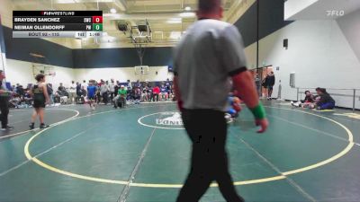 115 lbs Champ. Round 2 - Neiman Ollendorff, Pounders WC vs Brayden Sanchez, Scotsmen Wrestling Club