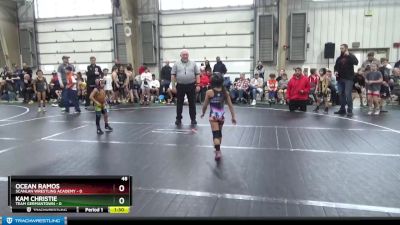 48 lbs Round 5 (6 Team) - Kam Christie, Team Germantown vs Ocean Ramos, Scanlan Wrestling Academy