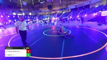 102 lbs Consi Of 4 - Carlos Flores Delacruz, Top Notch WC vs Xzavier Saenz, ReZults Wrestling