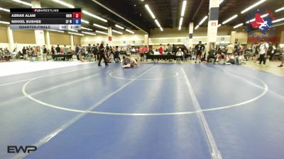 215 lbs Quarterfinal - Abrar Alam, Grind House Wrestling Academy vs Mikkel Bushee, 3F Wrestling