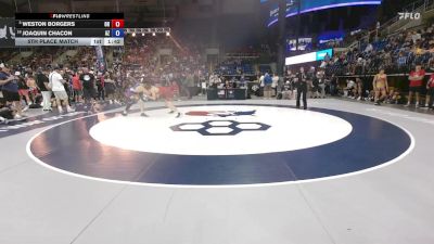 138 lbs 5th Place Match - Weston Borgers, OH vs Joaquin Chacon, AZ
