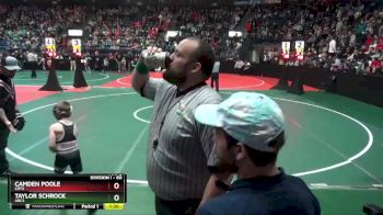 60 lbs Champ. Round 2 - Camden Poole, CRT2 vs Taylor Schrock, ARC3