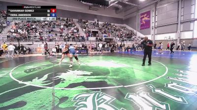 U23 Women - 68 lbs 3rd Place Match - Savannah Gomez, CA vs Tiera Jimerson, CA