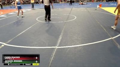 150 lbs Quarterfinal - Caden Peacock, Little Falls vs Jackson Jenniges, Adrian