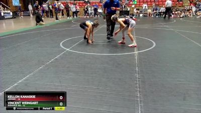 72 lbs Placement (4 Team) - Kellon Kanaskie, Armory vs Vincent Weingart, Donahue WA