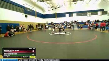 120 lbs Quarterfinal - Kenndyl Mobley, North Central vs Brock Berger, Deer Park