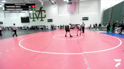 285 lbs Cons. Round 2 - Christian Barrios, Citrus Valley vs Nathaniel Kroll, Millikan