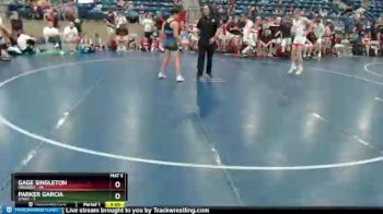 106 lbs Finals (8 Team) - Gage Singleton, Oregon1 vs Parker Garcia, UTAH1