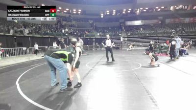 60 lbs 5th Place - Aaliyah Farhan, Hackettstown vs Hannah Wojcik, Upper Township