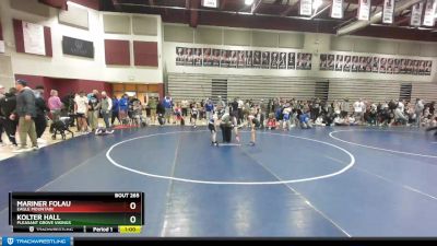 61 lbs Semifinal - Mariner Folau, Eagle Mountain vs Kolter Hall, Pleasant Grove Vikings