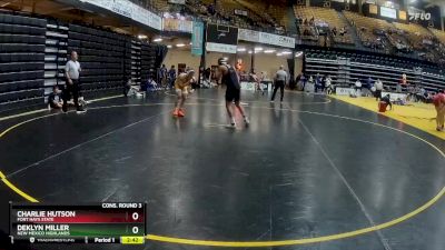 157 lbs Cons. Round 3 - Deklyn Miller, New Mexico Highlands vs Charlie Hutson, Fort Hays State