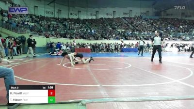 88 lbs Round Of 64 - Kory Pewitt, Westmoore Wresting vs Tyler Mason, Putnam City West