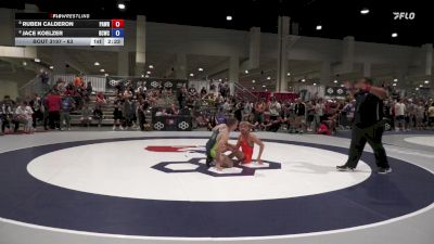 63 lbs 5th Place Match - Ruben Calderon, Paradigm Wrestling vs Jace Koelzer, Bear Cave Wrestling Club