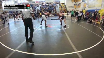 126 lbs Cons. Round 3 - Dylan Lusford, Bishop Kenney HS vs Michael Rodriguez, Dunedin High School