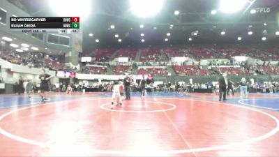 46 lbs Cons. Semi - Elijah Ojeda, Gladiator Wrestling Academy vs Bo Whitescarver, Rocky Mountain Wrestling Acade