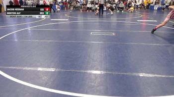 116 lbs Consy 5 - Jacob Keenan, Kiski Area vs Benton Alt, Orchard W.C.