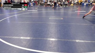 116 lbs Consy 5 - Jacob Keenan, Kiski Area vs Benton Alt, Orchard W.C.