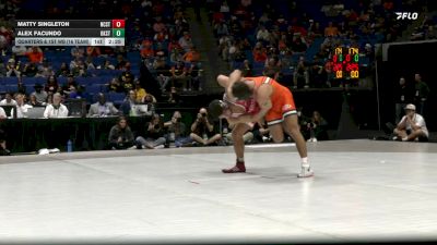 174 lbs Quarters & 1st Wb (16 Team) - Matty Singleton, NC State vs Alex Facundo, Oklahoma State