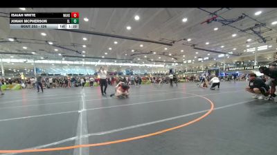 126 lbs Champ. Round 2 - Isaiah White, Unattached vs Jonah McPherson, Unattached