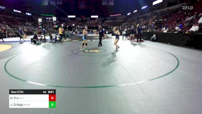 111 lbs Consi Of 8 #1 - Hayden Fry, La Costa Canyon vs Jasmine Ortega, Redwood